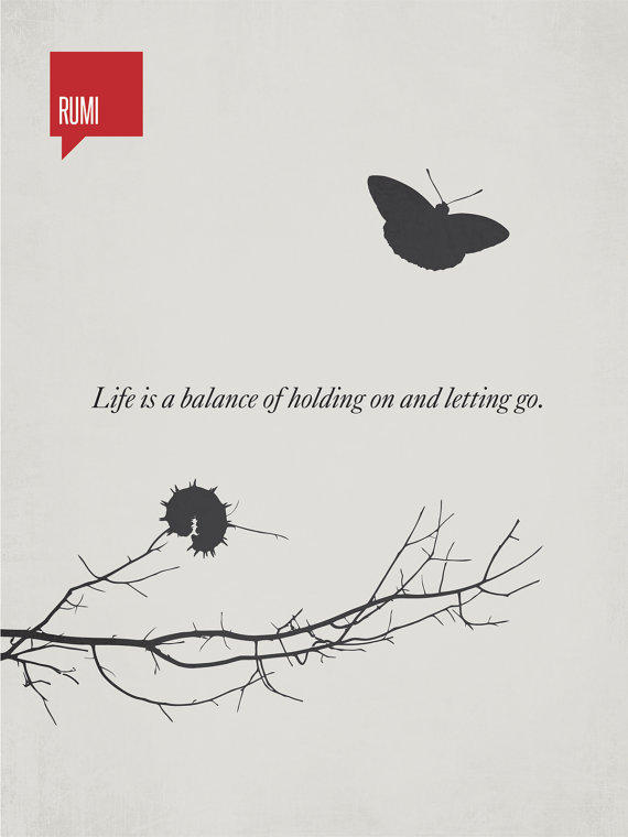 生活就是在坚持与放弃之间的一种平衡——罗米。