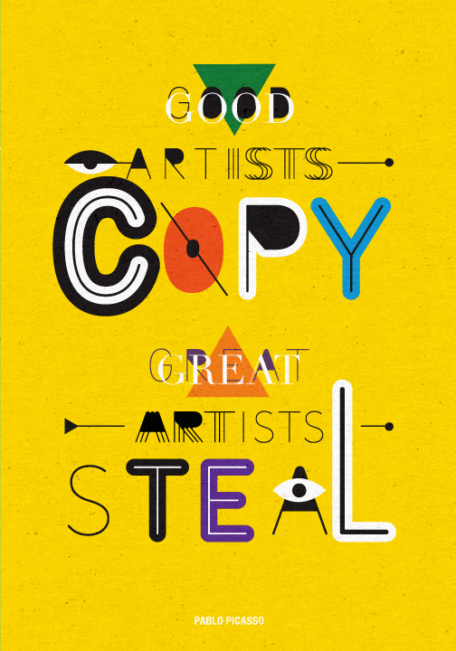 创意字体海报 字母 图形
