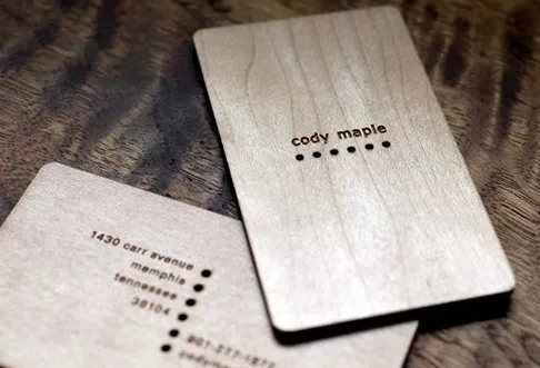 木质名片 Cody maple