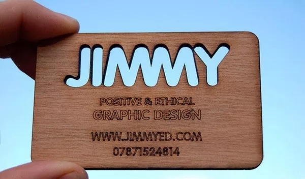 木质镂空名片 Jimmy
