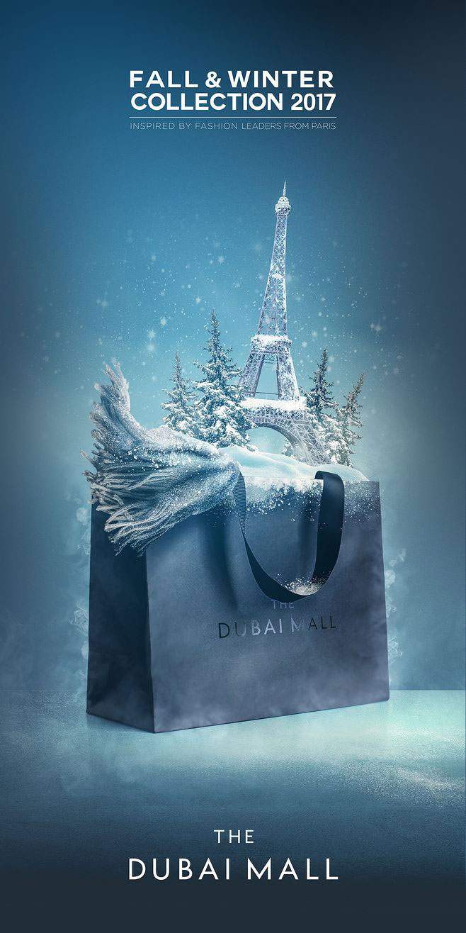4张精美的冬季促销海报设计欣赏